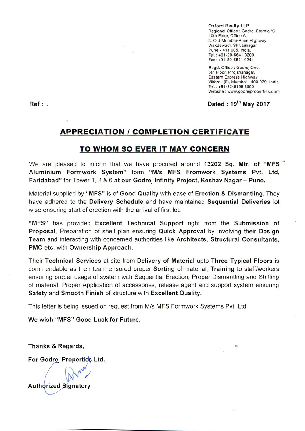 Apprciation Letter-3