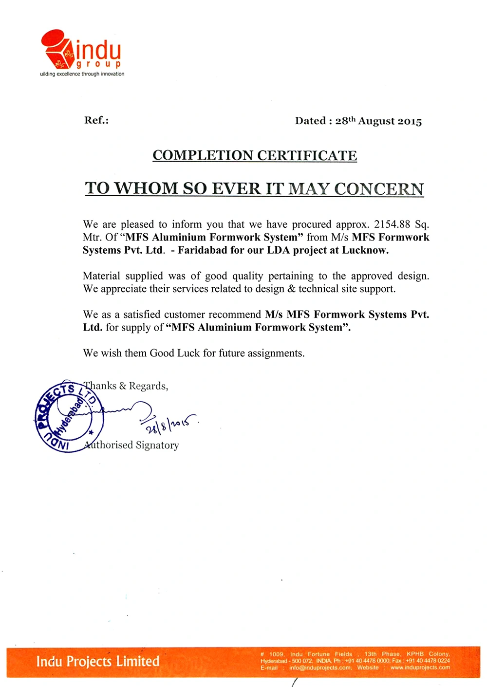 Apprciation Letter-4