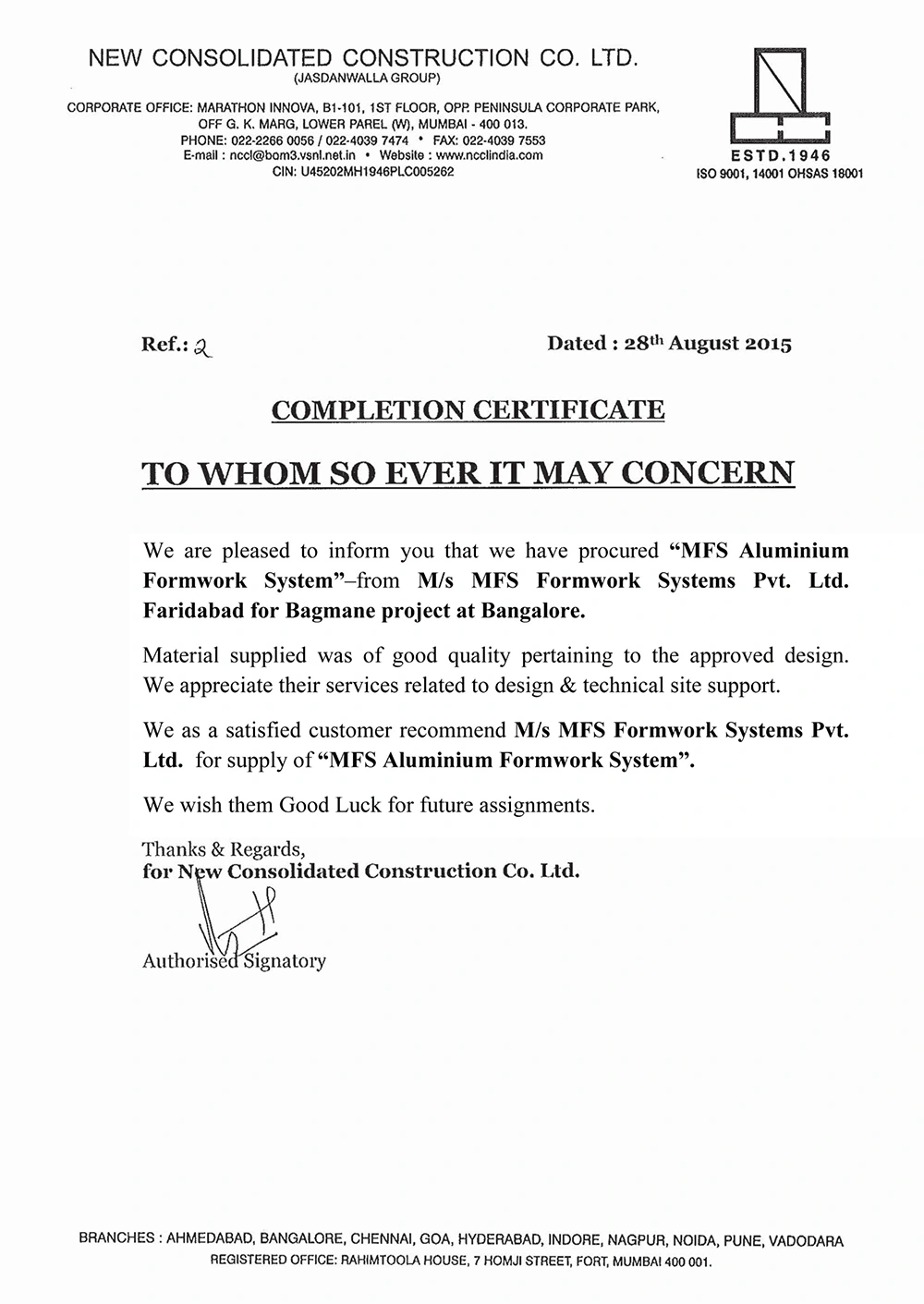 Apprciation Letter-5