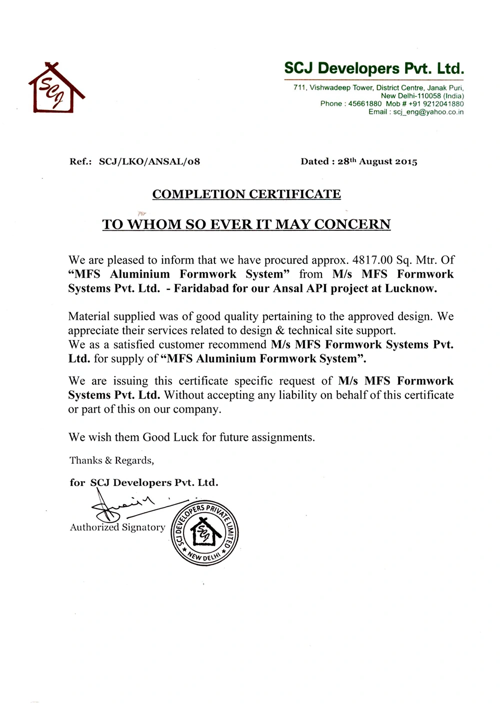 Apprciation Letter-6