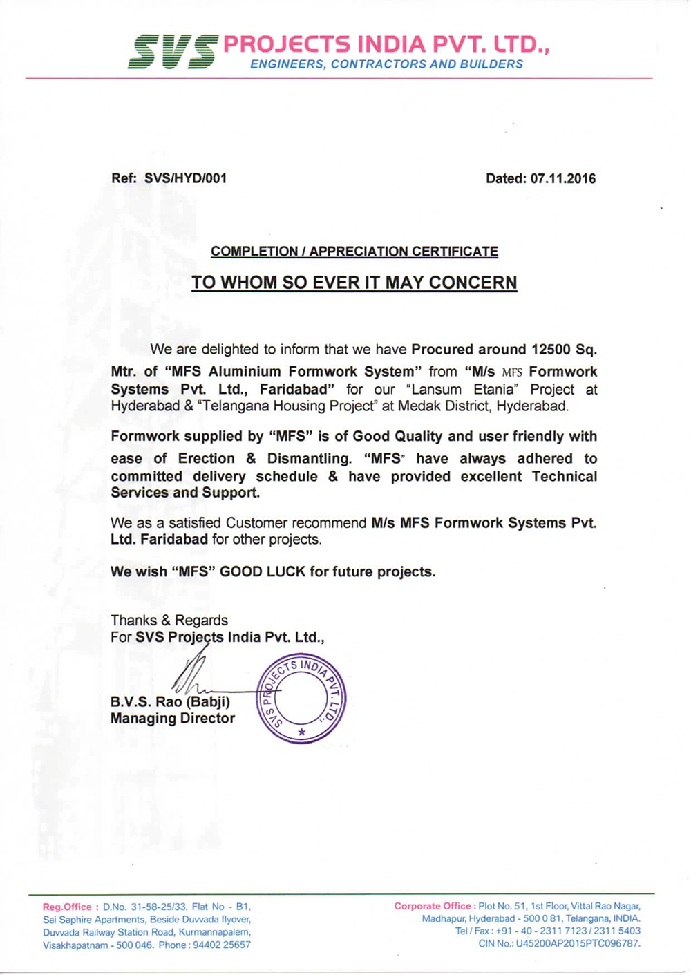 Apprciation Letter-7